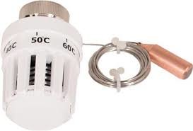 Thermostaatknop met capillair leiding en voeler voor CV-Compleet vloerverwarming verdeler - Compleet